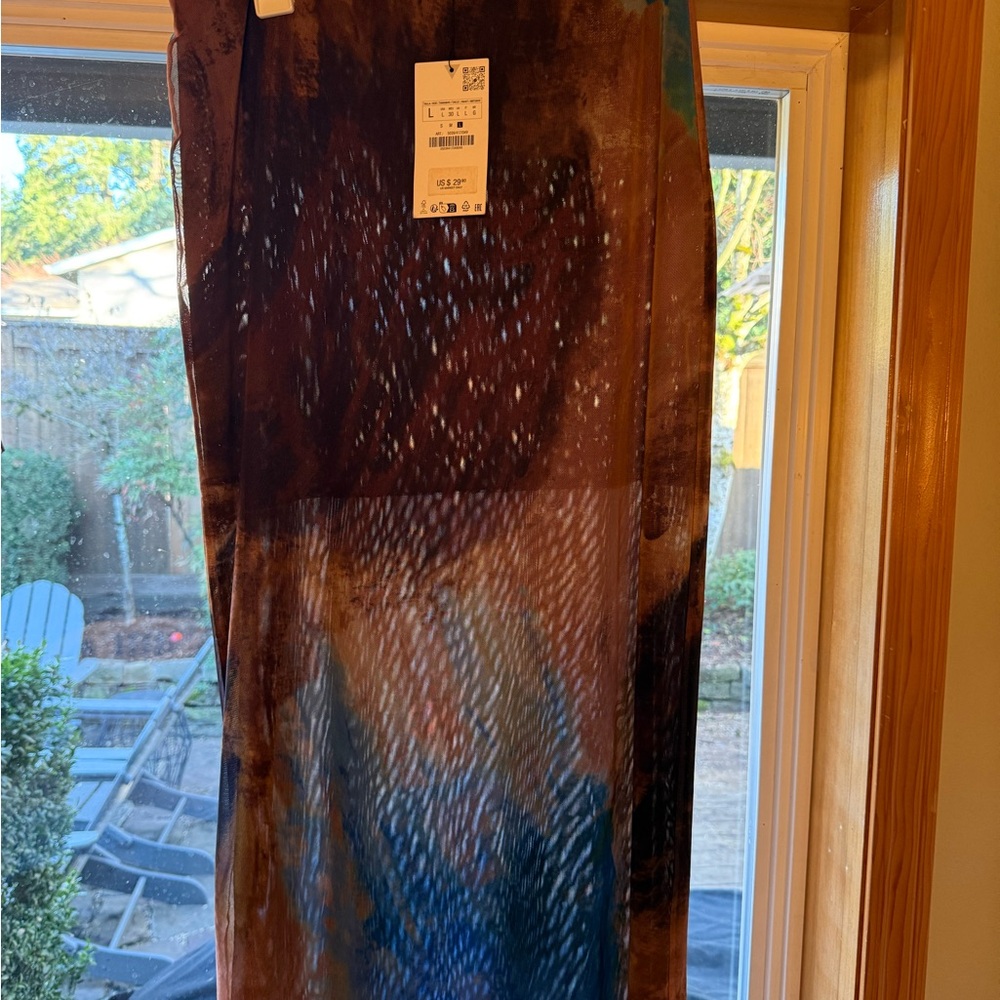 Zara Black and Brown Shear Matching Set